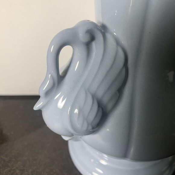 Vintage CHADWICK Double Swan Powder Blue Vase - Picture 5 of 11